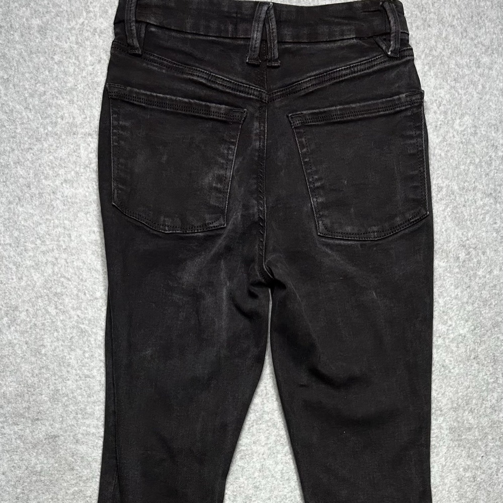 Good American Good Legs Skinny Jeans Womens 0 Black High Rise‎ Stretch Denim - Picture 2 of 12
